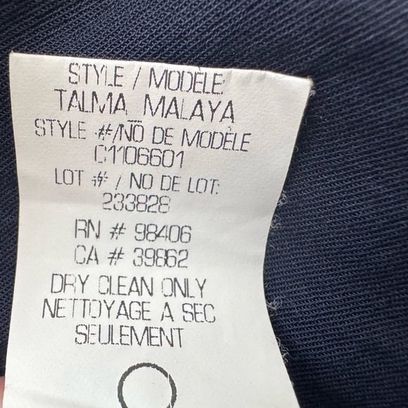 Theory Talma Malaya‎ Shift Dress with Front Pockets Navy Dark Blue Size 4 - Picture 9 of 11